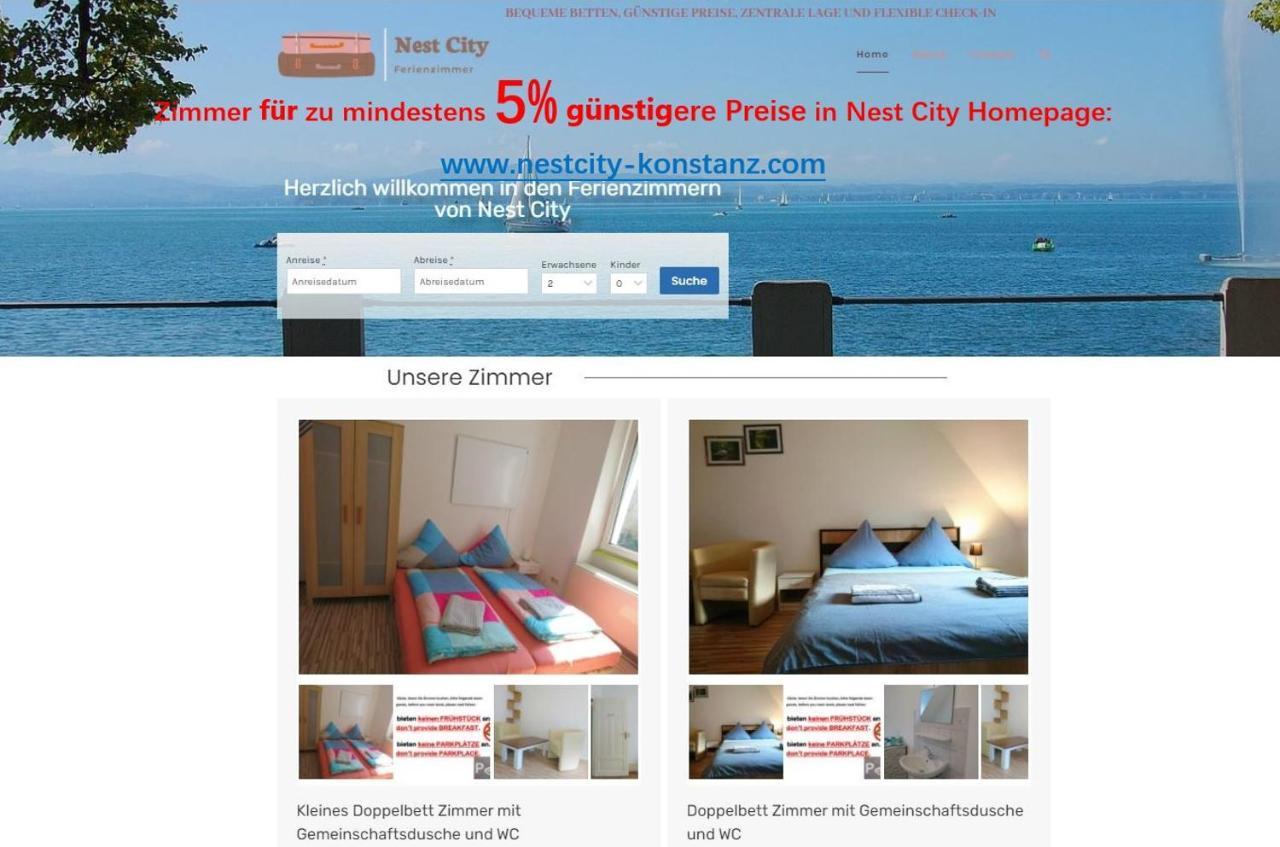 Nest City - Not A Hotel, Private Room With Shared Showers, No Parking, Breakfast, Or Kitchen, Towels Available For A Fee, Check-In 4 Pm To 11 Pm Konstanz Kültér fotó